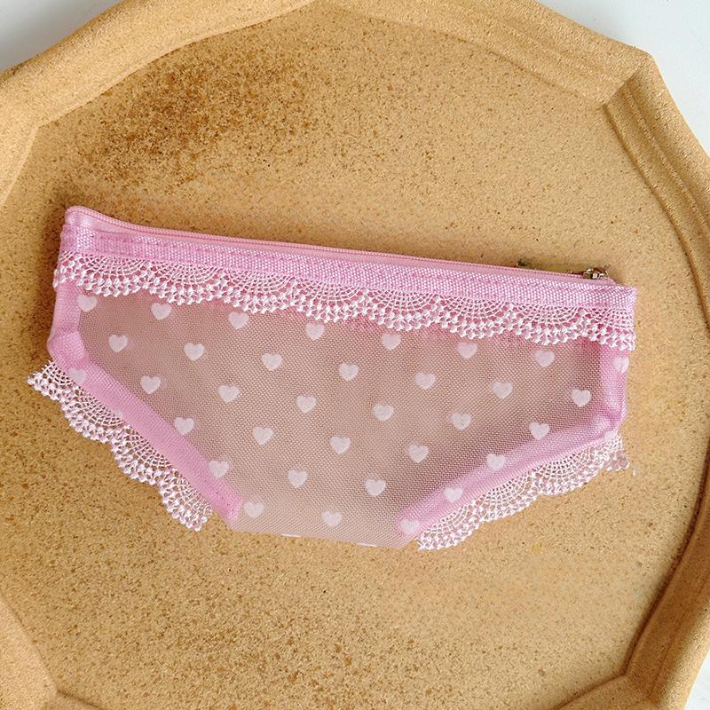 

Трусы Форма Дорожная косметичка Сетчатая косметичка Косметичка для хранения макияжа Прозрачная косметичка на молнии светло-розовый