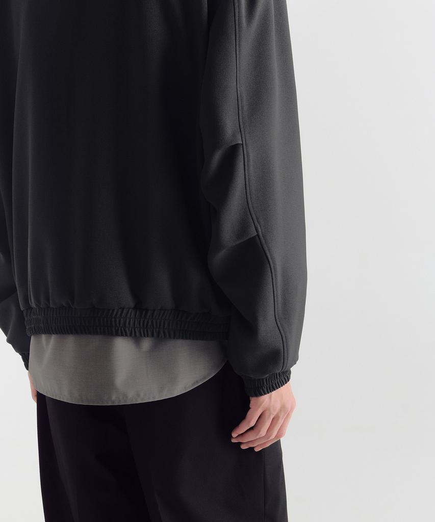 Musinsa Standard Crepe High-Neck Blouson Jacket [Dark Gray]