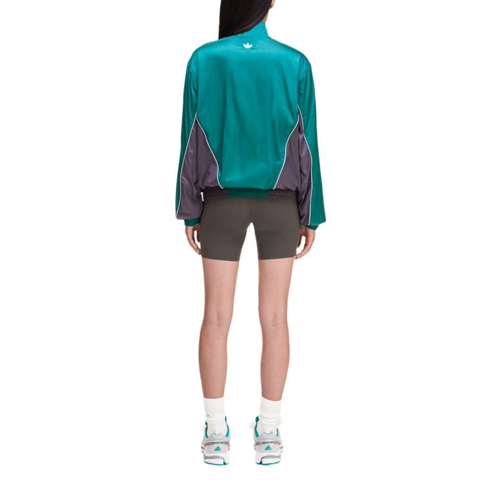 Adidas Originals Sporty & Rich FW25 Windbreaker Striped Zip-Up Stand Collar Long Sleeve Jacket Women Jacket KA7990