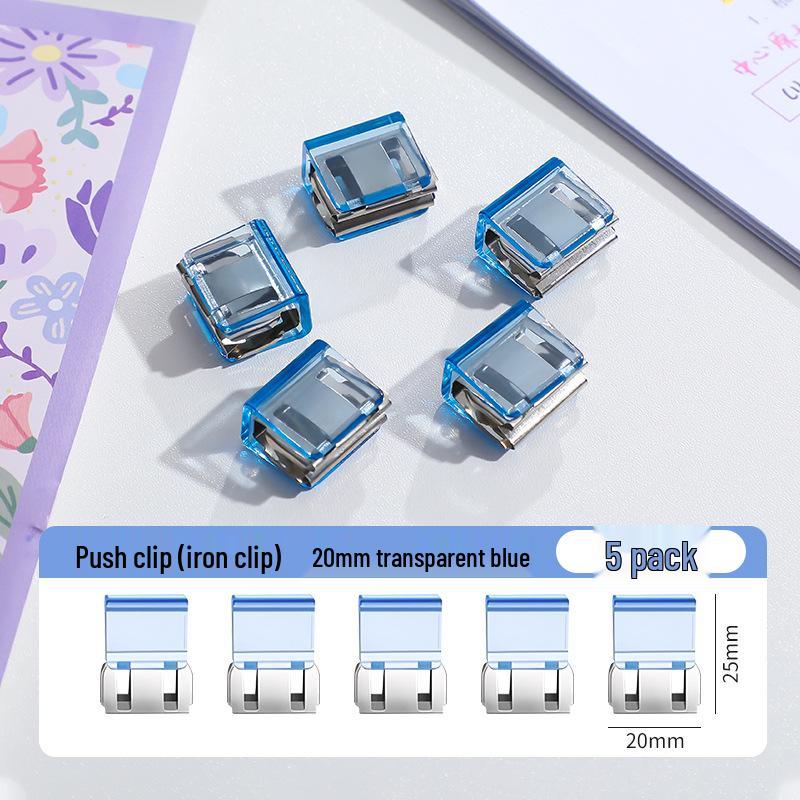 Creative Smooth Metal Book Binding Corner Clip Organizer