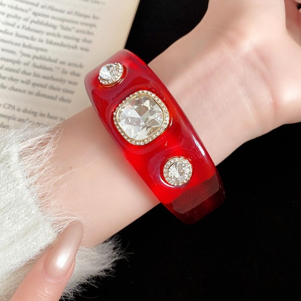 Smudging Irregular Wide Open Bracelet Europe American Style Dopamine Hand Ring  Party Gift