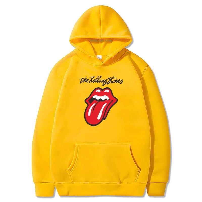 Rolling Stones Theme Essentials Mikina s kapucí s kapucí pro Unisex Mikina s kapucí Unisex oblečení Novinka v mikinách a mikinách Y2k Graphic