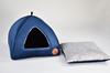 Bella Navy Blue Velvet Dog Shed 50cm x 50cm