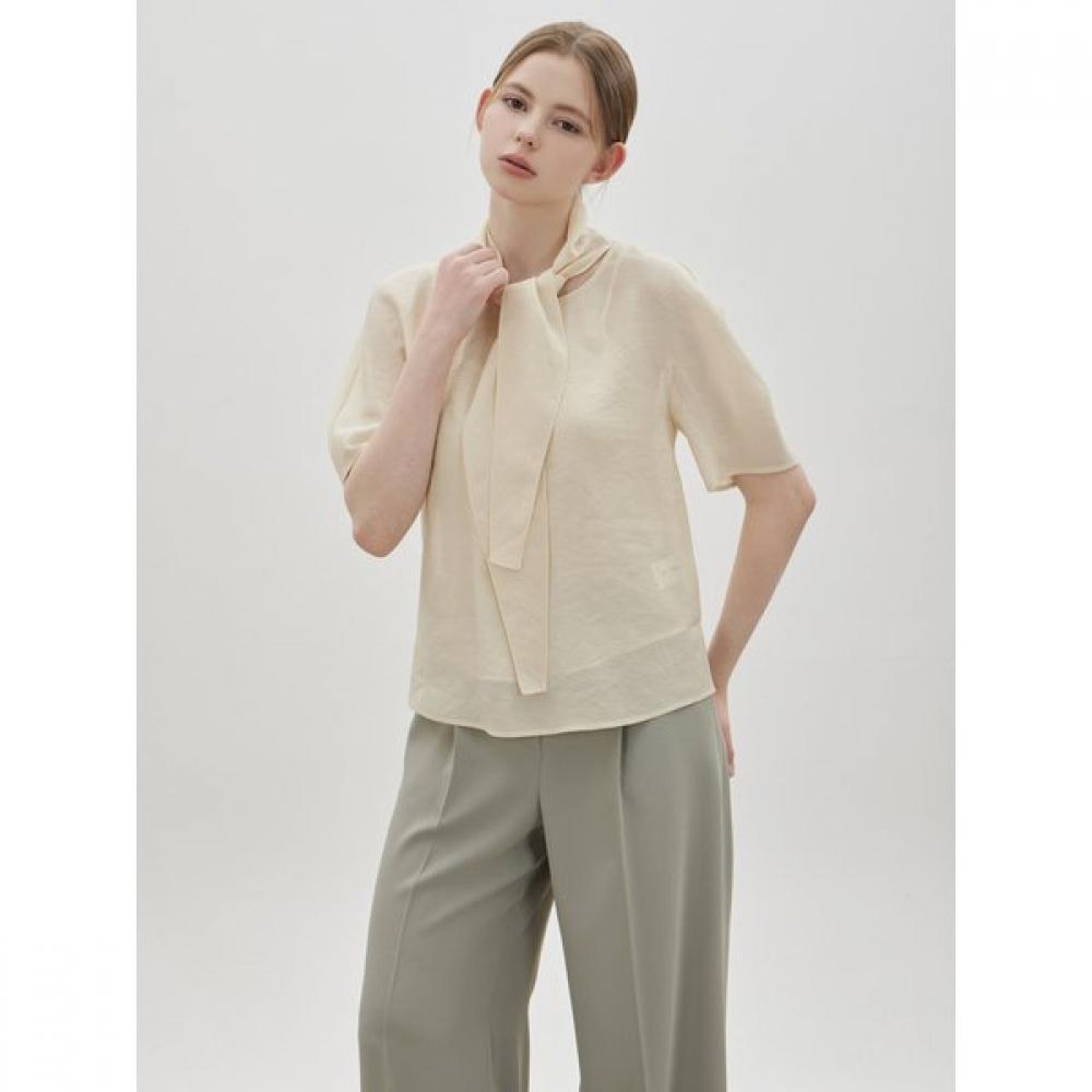 Cc Collect. Sheer Tie Blouse C262msc041