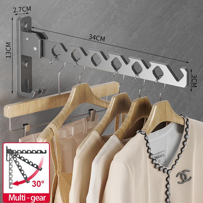 Wall Laundry Dryer Collapsible Clotheslines of Wall Clothes Clothes Drying Rack Adjustable Angle Clothes Hanger