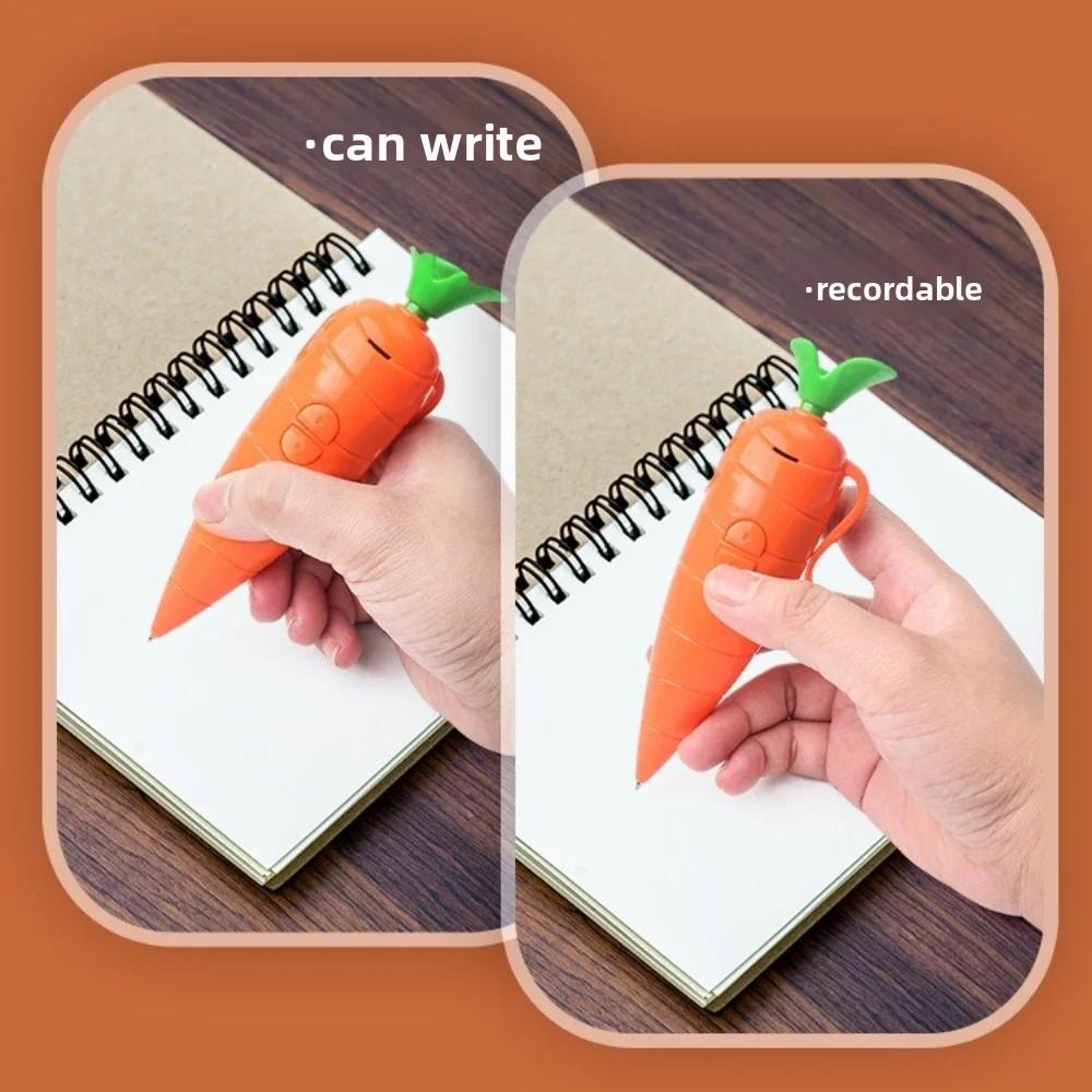 New  Judy & Nick Carrot Voice Recorder Electronic Sound Toy Can Write Graffiti Ballpoint Pen Novelty Voice Recorder Pen Gift