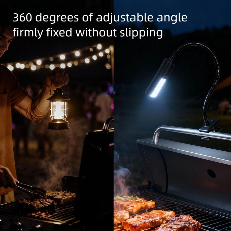 Energy Efficient LED Barbecue Light Magnetic Mount LED Grill Light Magnetic BBQ Light for Grilling Camping Activities