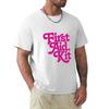 Erste-Hilfe-Kasten Band Rosa T-Shirt All-Match-Print Kurzarm-Oberteil