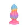 Dicker bunter im Dunkeln leuchtender kürbisförmiger Analplug weibliches Gerät Sm erotisches Spielzeug Erwachsene Masturbationsbedarf Dildo