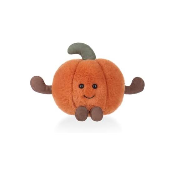 Apricot Lamb Happy Pumpkin Plush Toy, Soft and Cute, Fluffy Happy Pumpkin, 15cm