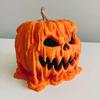 Halloween Resin Figurine Decor - Hand-Painted Pumpkin Head Ghost Witch Hat Mini Characters Desk Tabletop Festival Display