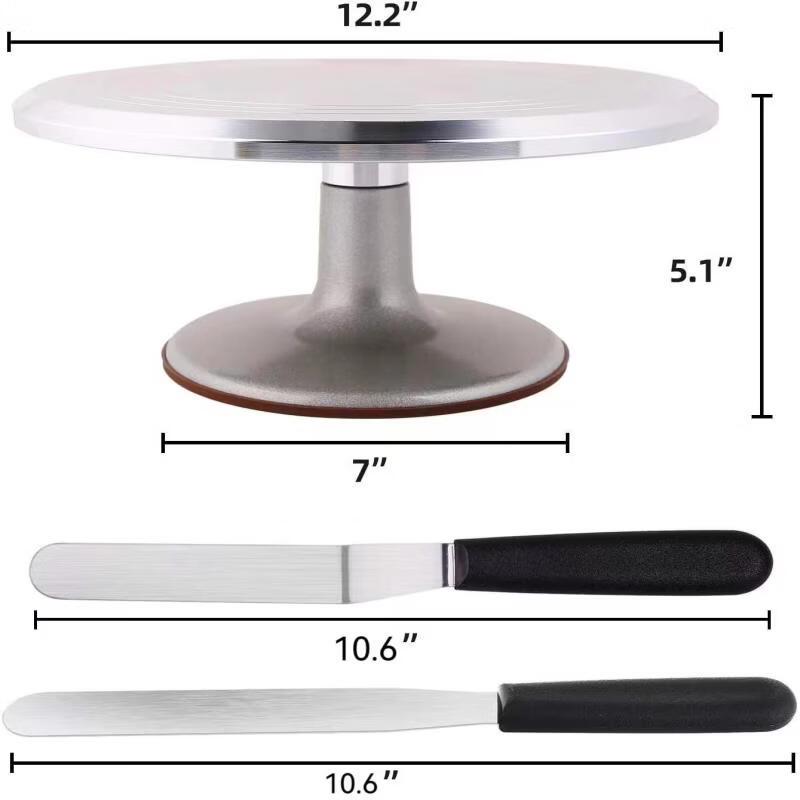 6-Piece Aluminum Cake Decorating Set