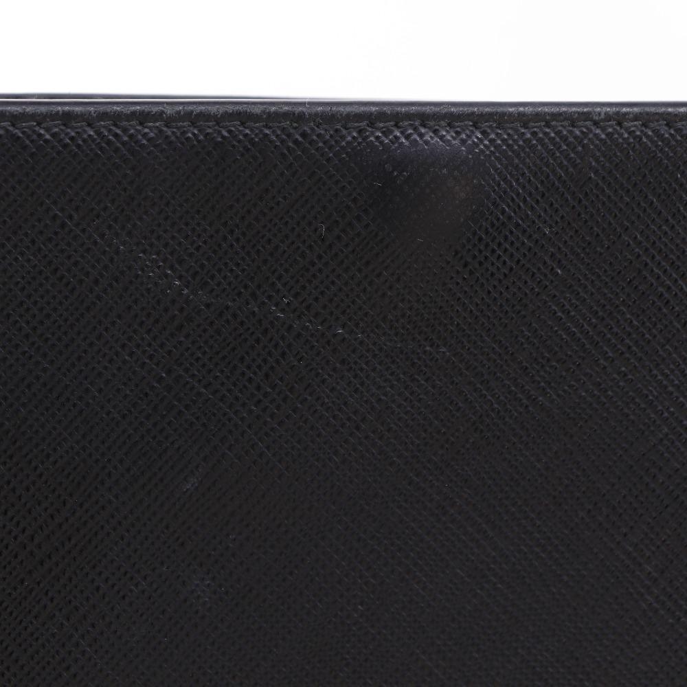 Prada Mini Shoulder Shoulder Bag Black Safiano Unisex Used