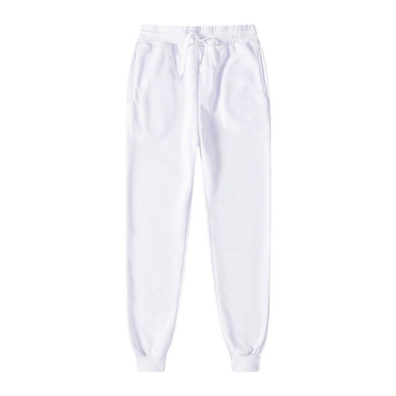 Mens Fleece Jogger Pants Casual Sportswear Straight Fit Elastic Waist Drawstring Bottom