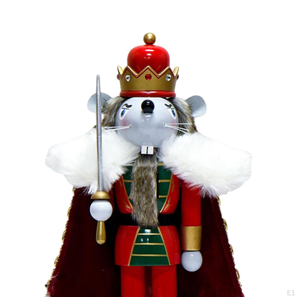 Julnötknäppare i trä Ornament Fristående Dockfigur