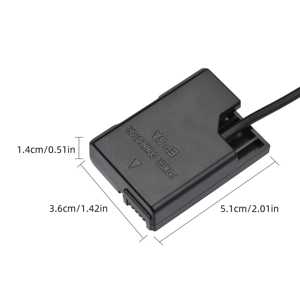 PD USB Type C Cable to EP 5A Dummy Battery DC Coupler EN EL14 Replacement for  D5600 D5500 D5100 D5200 D5300 D3200