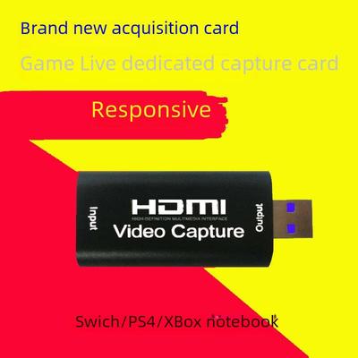 USB HDMI Capture Card 1080P 30Hz Input Live Streaming Video Converter & Switcher.