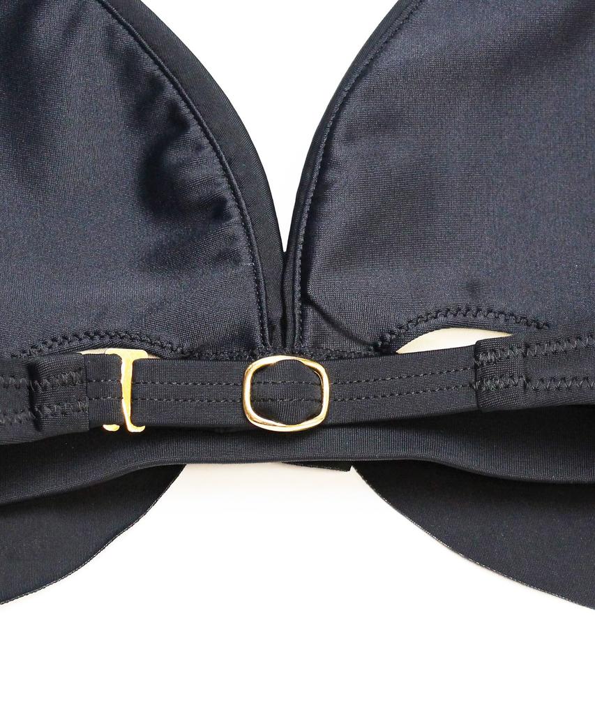 Swimwear Bikini natural but firm Up black [Sanai Paradise] set, [Natural Bra], non-wired bikini, 55-53-3-1651,