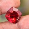 Natural Red Ruby Loose Gemstone 21 Ct Square Cushion Shape for Wedding for Jewelry Making and Crafts