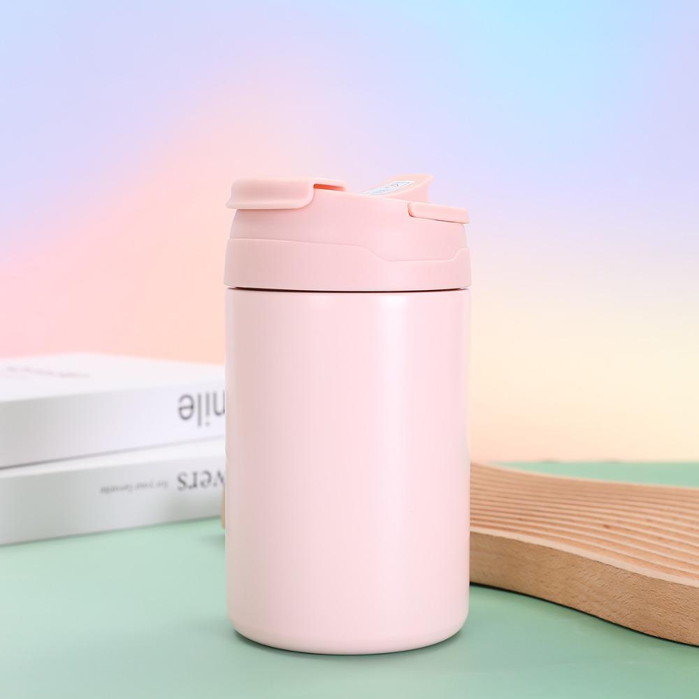 Solid Color Stainless Steel Cup Simple Water Bottle Durable Insulated Coffee Mug  Travel