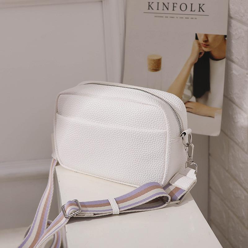Trendy Women s Bag 2023 New Pu Cross-border Single Shoulder Bag White