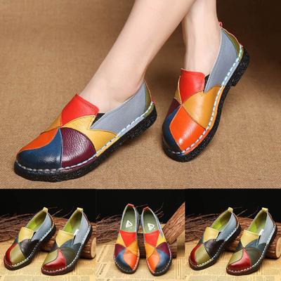 Women's Soft Bottom Non- Dance Shoes Round Head Flat Shoes Casual Shoes