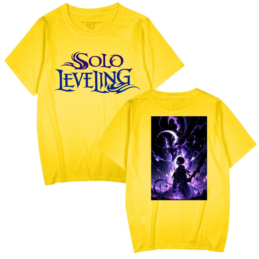 Popular Anime 'Solo Leveling' Unisex Casual Short Sleeve T-shirt for Couples
