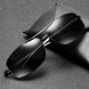 Men Vintage Metal Sunglasses Aluminum Magnesium Frame UV400 Anti Glare Driving Sun Glasses Fashion Eyewear for Men