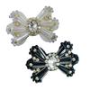 5 Pcs Rhinestones Bows Patches Lovely Decorative Patches Bowknot Patches Sewing Patches for Clothes Hat Shoes Hairpins