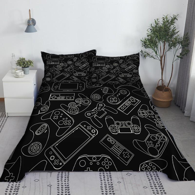 

Gamepad Bed Sheet Set 3D Printed Game Handle Bed Flat Sheet With Pillowcase Gamer Bed Linen 1.0/1.2/1.35/1.5/1.8/2.0m 110X230cm(2Pcs)