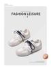 2024 Autumn Women's Dexun Leather Sneakers: Two-Color Laces, Forrest Gump Style, Casual Dad Shoes