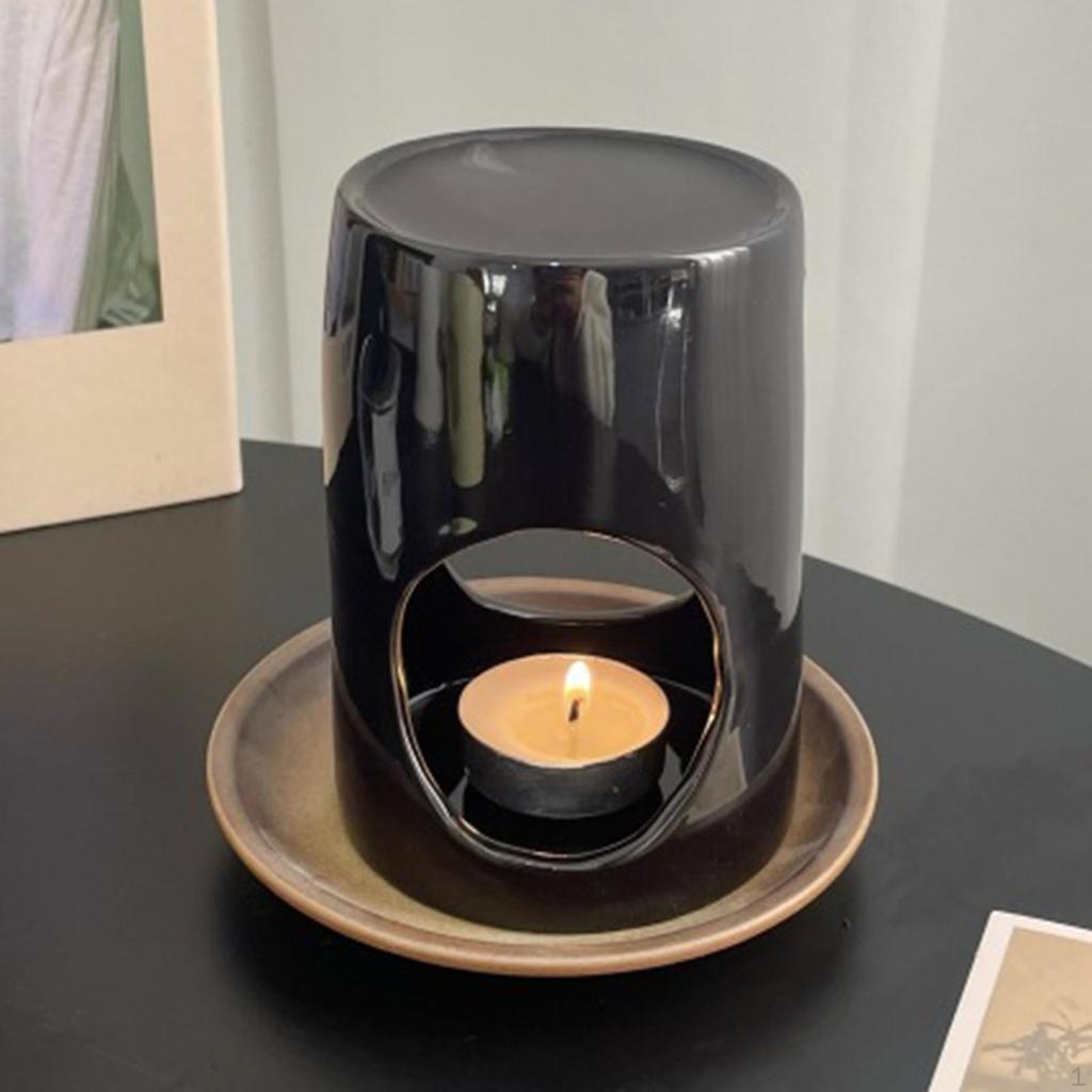 -Essential Oil Burner, Tea Light Holder, Aroma Diffuser for Table Decoration, Bedroom,