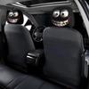 2Pcs Universal Car Headrest Cover Black Skull Pattern Car Seat Headrest  Auto Interior Accessories