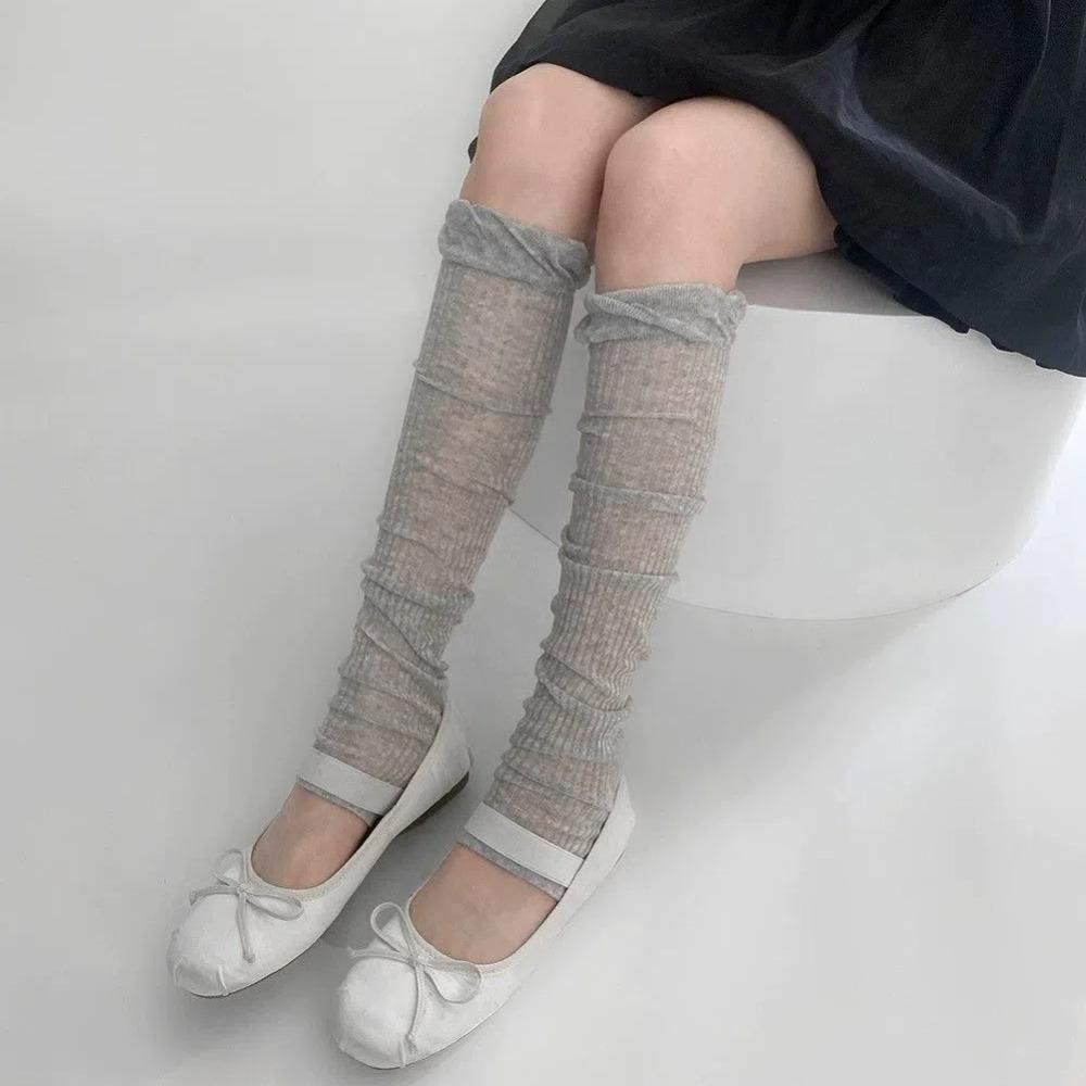 

Тонкие оборки гетры Y2k Лолита манжеты для ботинок модные гетры летние серый