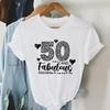 Maglietta Stampata Vintage 1976 50° Compleanno Unisex Retro Casual Tee 1976 Edizione Limitata Magliette Magliette 50° Compleanno Top Tee