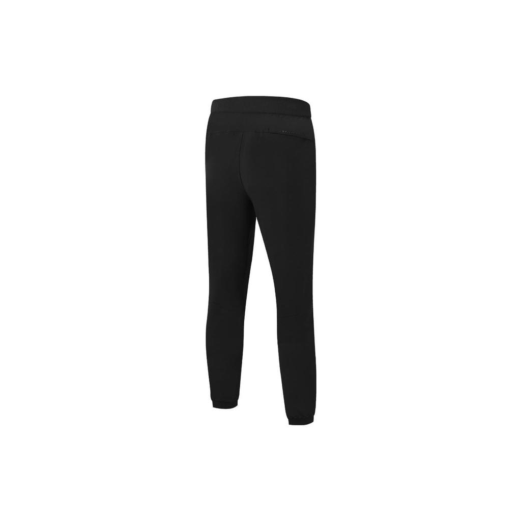 FILA Solid Color Tapered Knit Sports Pants Men bottoms Deep-Black A11M321609FBK