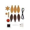 Creative Hot Air Balloon Car Accessory with Detachable Key Holders & Phone Charm DIY set for Vehicle Interior Decoration