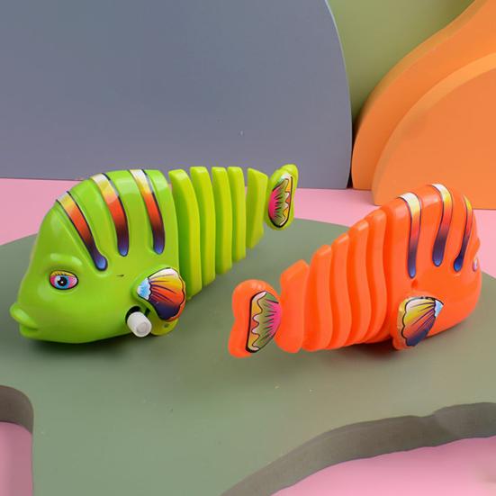 Fish Wind-up Toy Battery-Free Interesting Cute Swinging Fish Nostalgic Interactive Toy