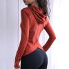 Sudadera con capucha ajustada para correr y yoga para mujer