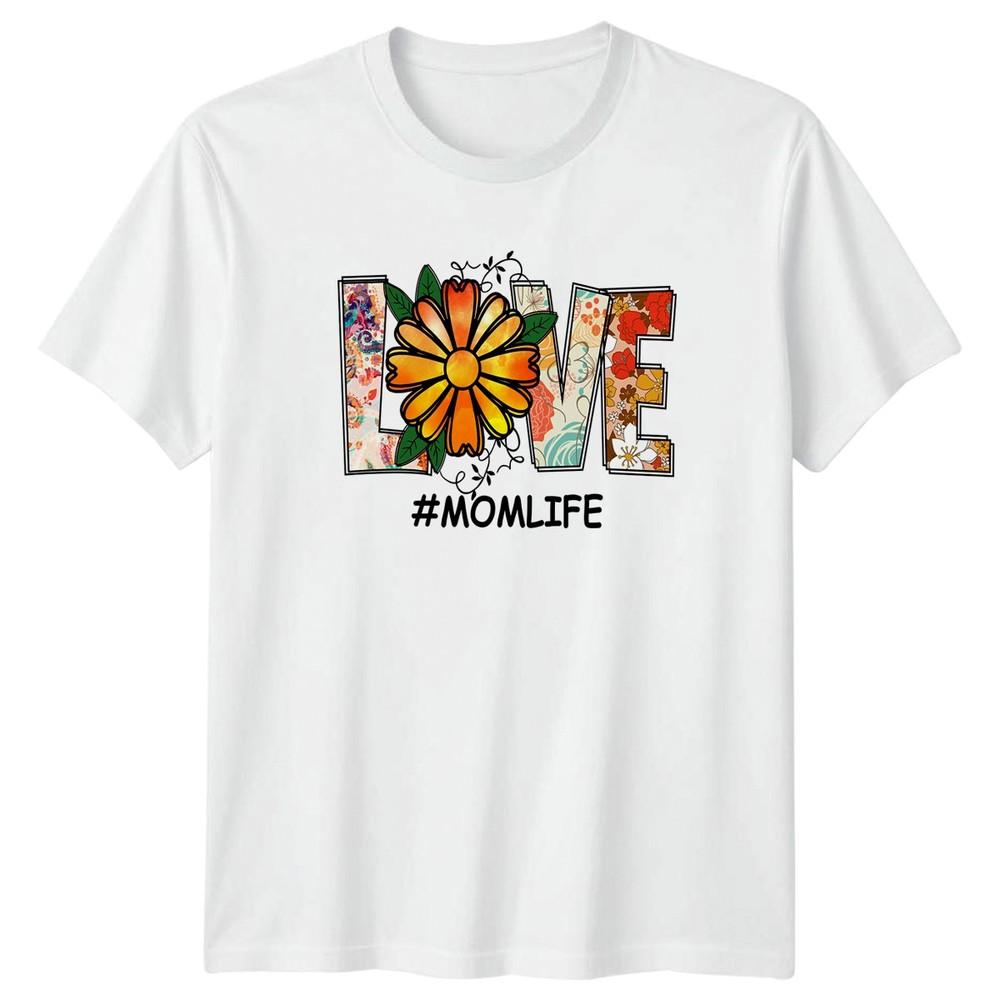 Love Momlife Unisexs TShirt Boho Floral Mama Life Mothers Day Gift For Her S