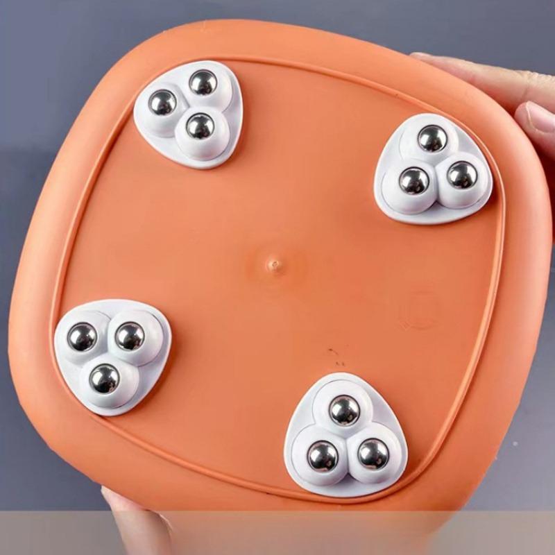 4PCSAdhesive three-bead universal wheel ball-free pulley load-bearing wear-resistant householdhardware universal castors movable