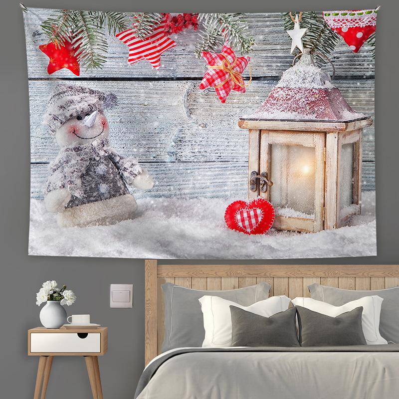 Amazon Christmas Printed Tapestry Christmas Tree Backdrop Holiday Party Tapestry Cloth