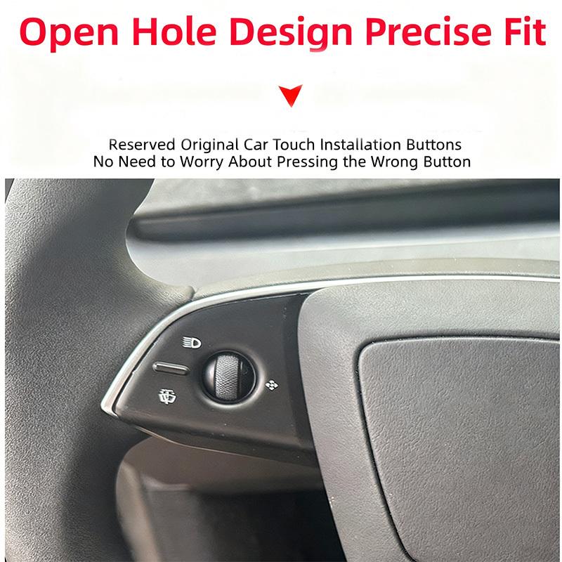 Car Steering Wheel Button Stickers for Tesla Model 3 Highland Model Y Juniper Model YL 2025 Interior Trim Decorative Accessories