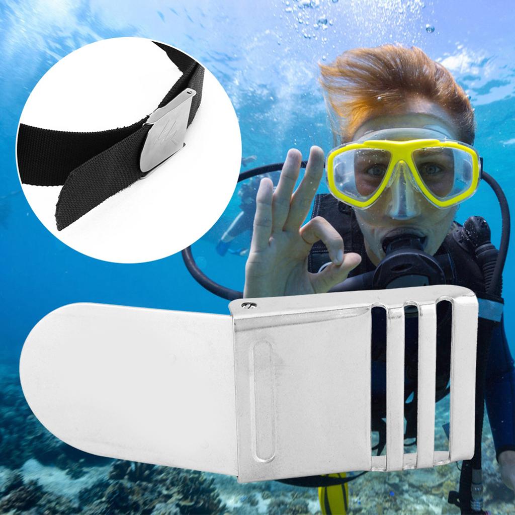 Outdoor Diving Scuba Stainless Steel Dive Weight Belt Buckle for 5.2cm Waist Strap Accessory