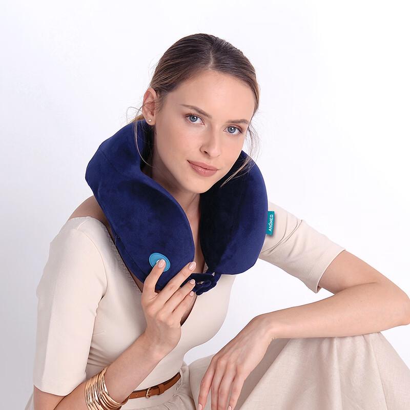 Cuscino per il collo ANOMEO a forma di U in memory foam massaggiante