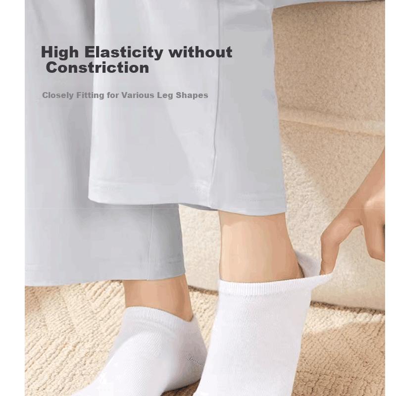 Etravel 10 Pairs Disposable Socks, Daily-Use Travel Socks, Comfortable And Sweat-Absorbing, White
