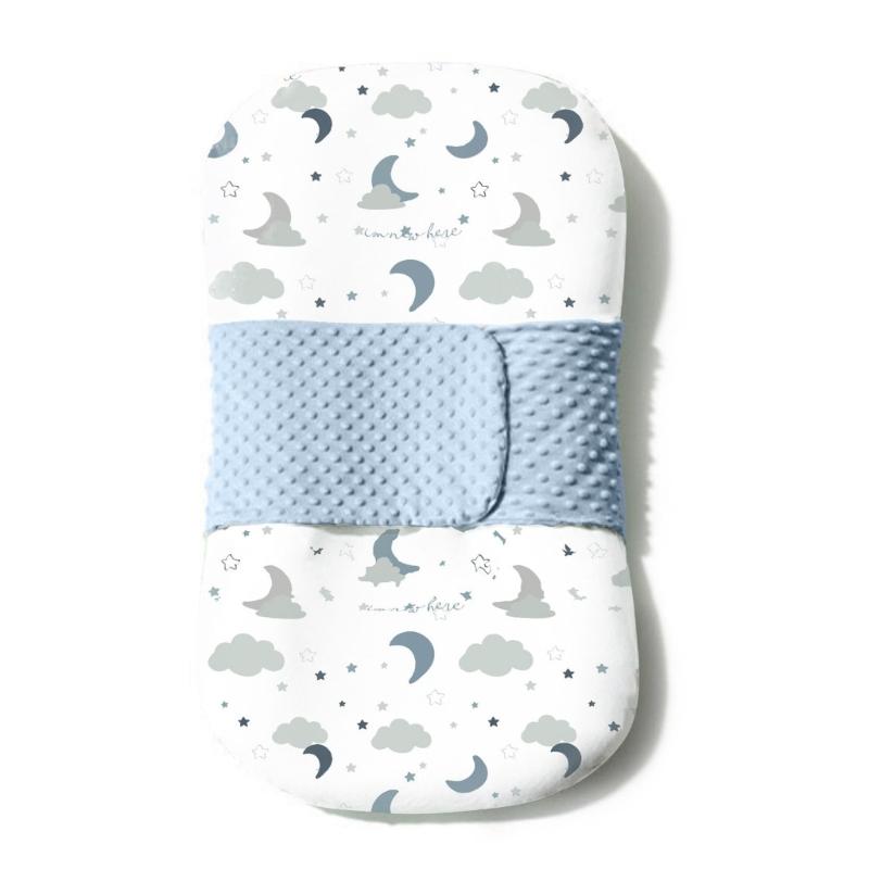 Șezlong pentru bebeluși Cuib pentru nou-născuți pentru somn ușor Copii mici Coșuleț Moale și respirabil Saltea de călătorie Esențial pentru somn