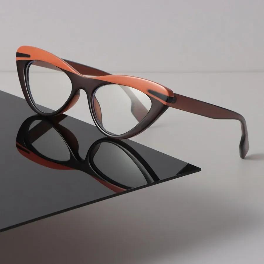 High Quality Luxury Cat Eye Frame Eyeglass Women Men Minimalist Transparent Glasses Cool Clear Lens Frame Glasses Oculos