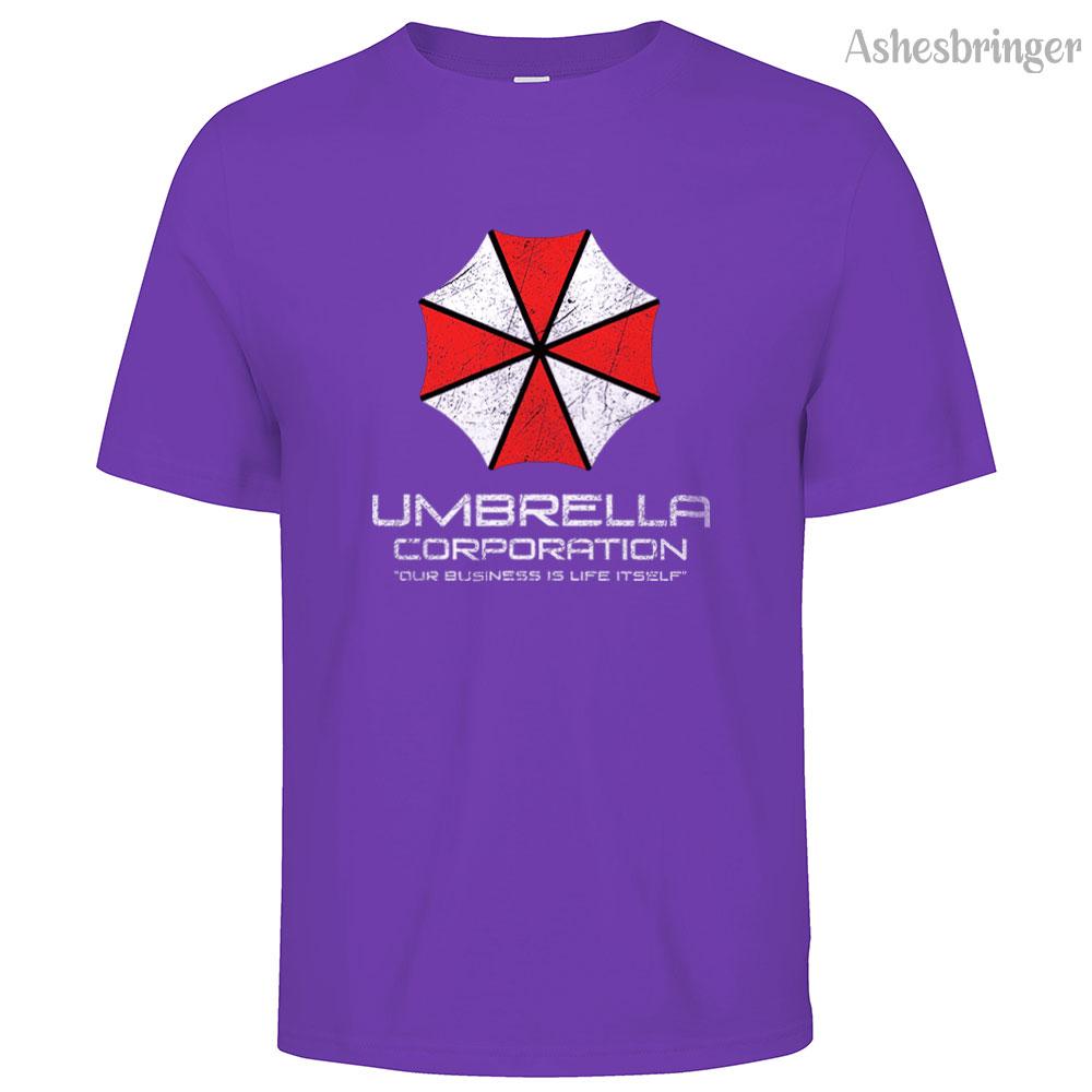 Mens Cotton Umbrella Corporation Graphic T Shirt Street Casual Style Tee for Men and Women