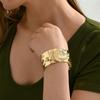 Brazalete abierto ancho estilo europeo americano, diseño minoritario, brazalete exagerado, regalo